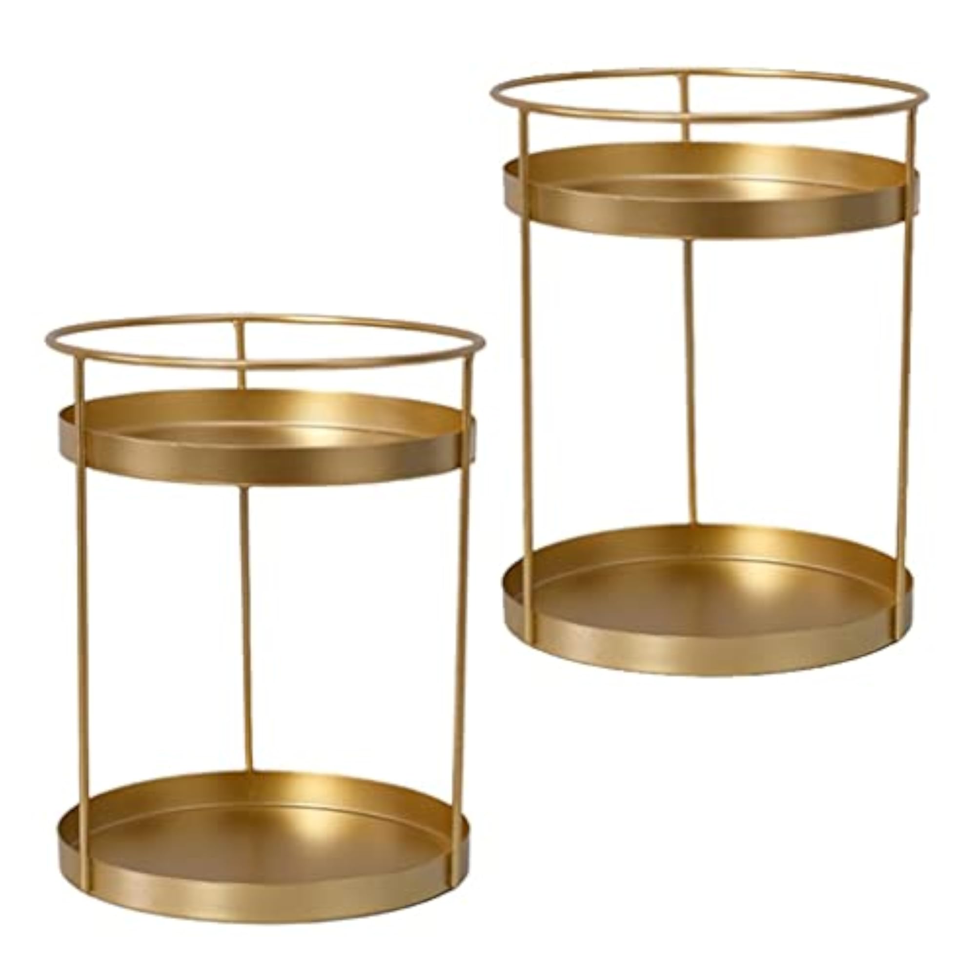 Metal Makeup Organizer Rack for Perfume and Lipsticks, Double Layers